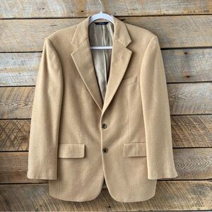 Vtg Brooks Brothers 100% Wool Sport Coat Blazer Mens 37 Short USA Union Made